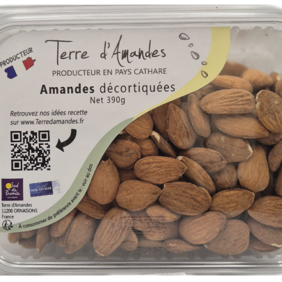 barquette amandes décortiquées francaises